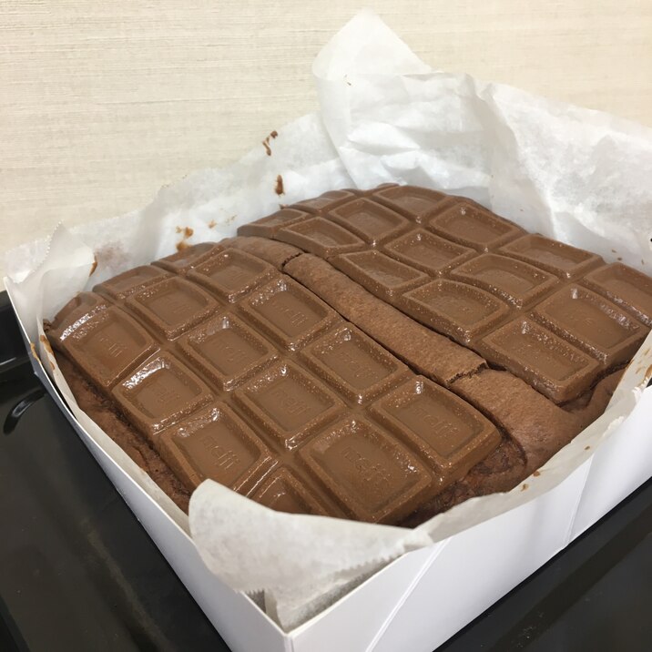 バレンタイン板チョコケーキ